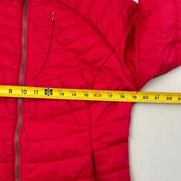 Outdoor Research Jacket Womens M Red Breva Quilted Hooded Primaloft Puffer - Picture 11 of 12